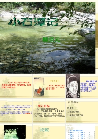 八年级下语文人教版《小石潭记》课件