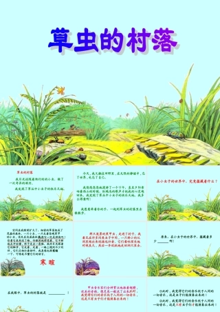 草虫的村落_PPT课件