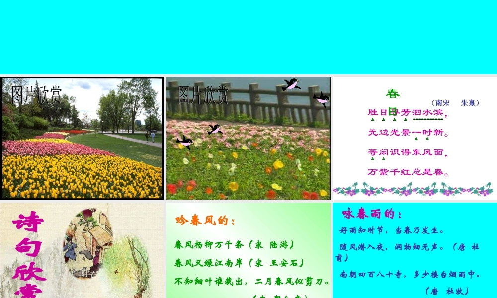 《春日》学习课件