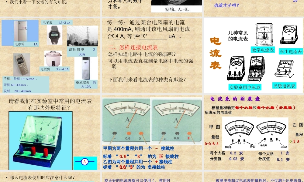 八年级物理电流的强弱3