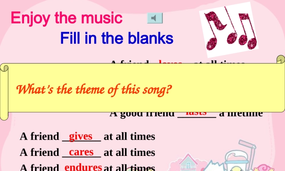 高一人教新课标必修1Unit1FriendshipWarmingup