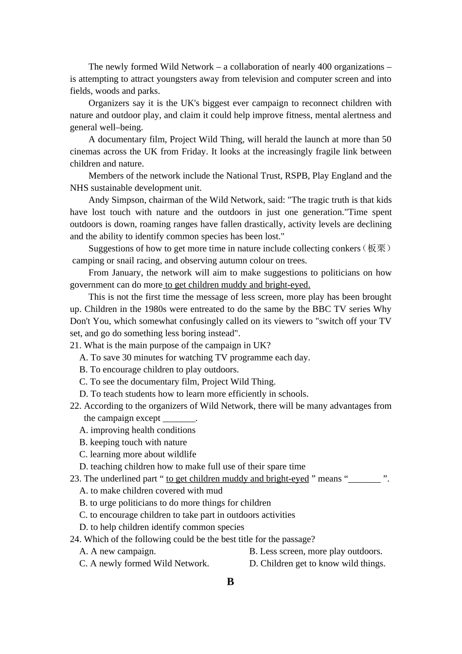 高二3月月考英语_第3页