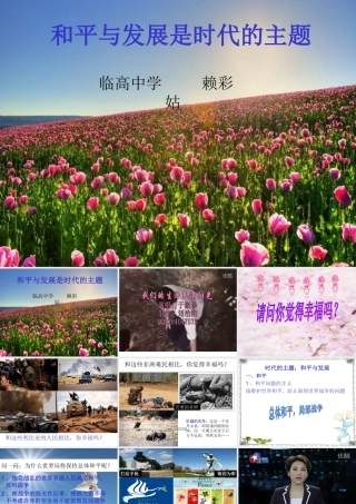 和平与发展是时代的主题