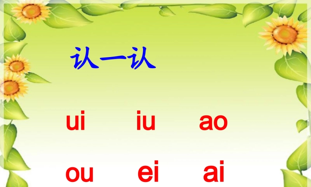 复韵母ieueer课件