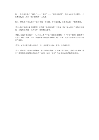 组织结构图制作