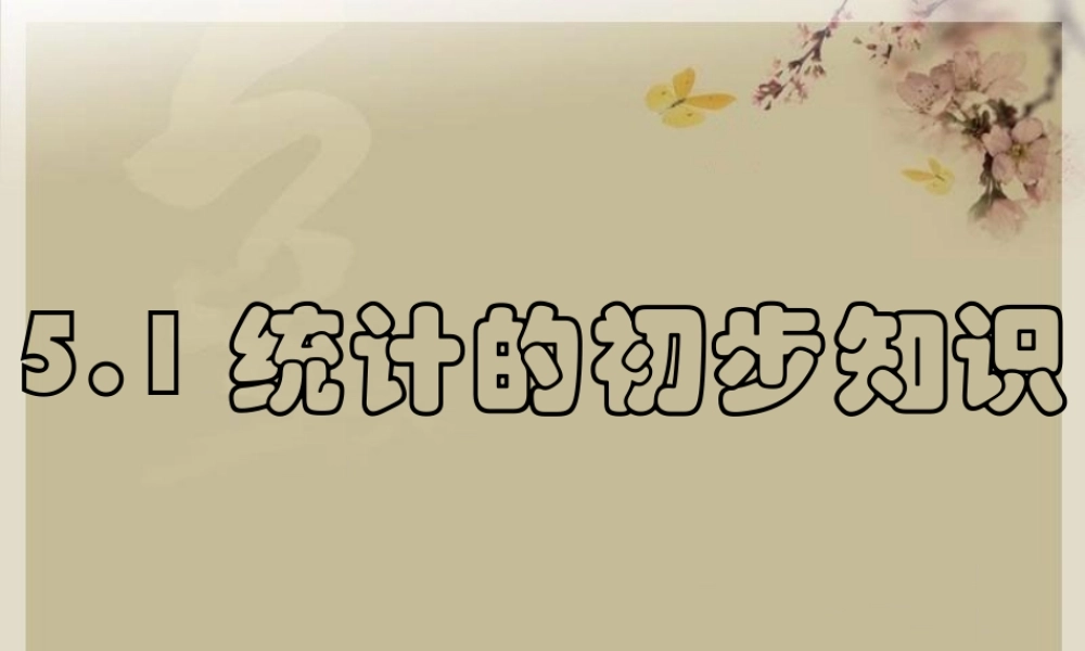 统计的初步知识