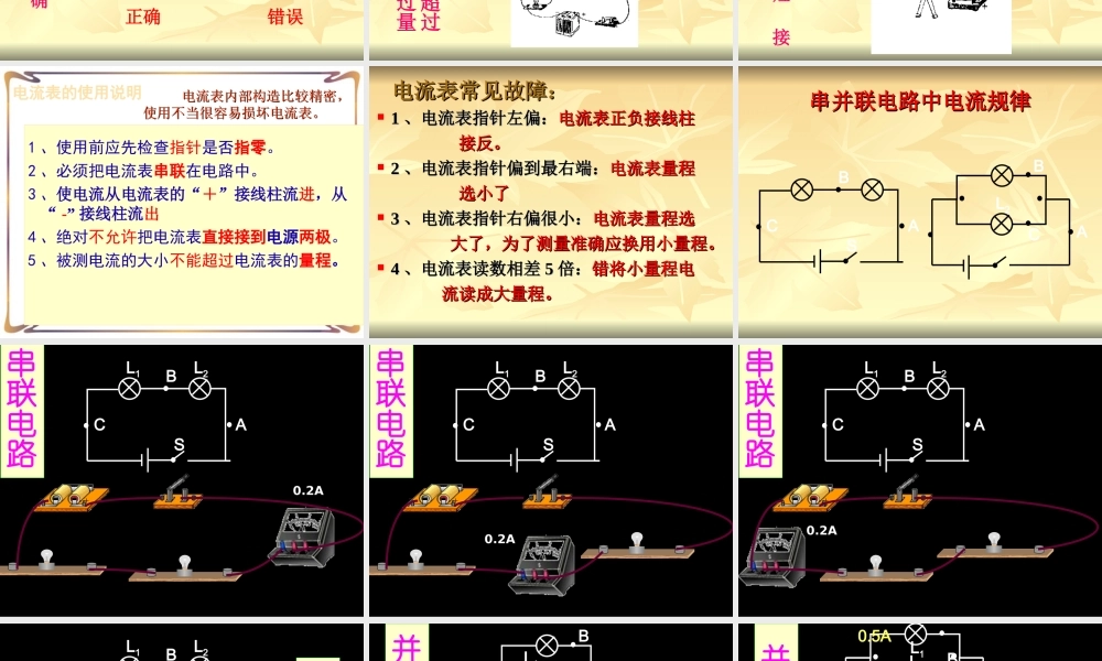电流第课时课件