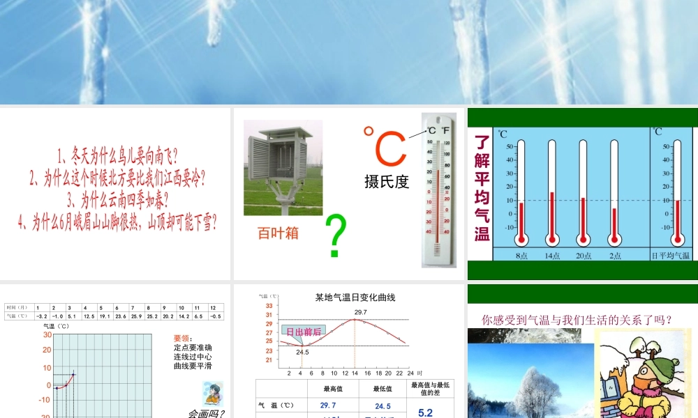 气温变化与分布1