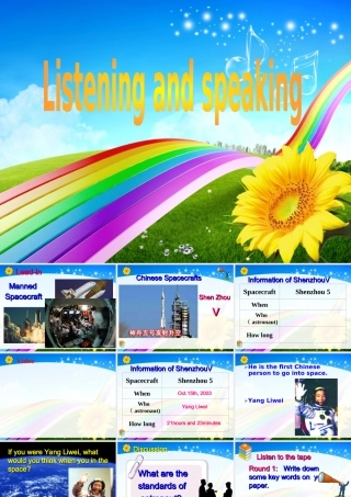 必修二Unit4Listeningandspeaking