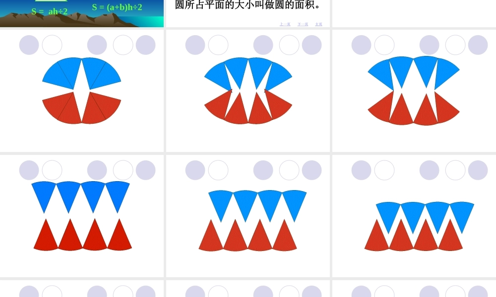 人教版圆的面积