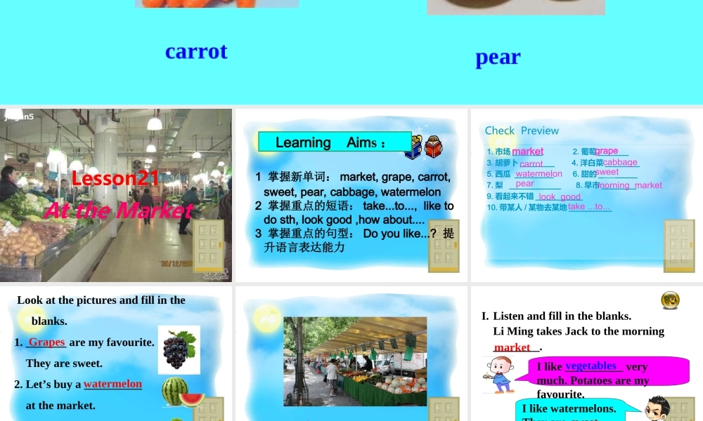 冀教版七年级英语lesson21课件 (2)