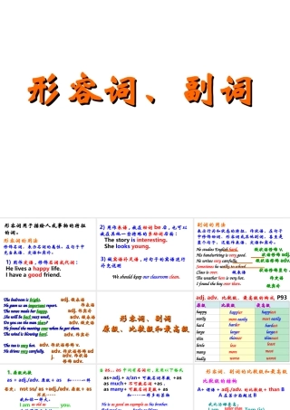 形容词副词比较级和最高级36
