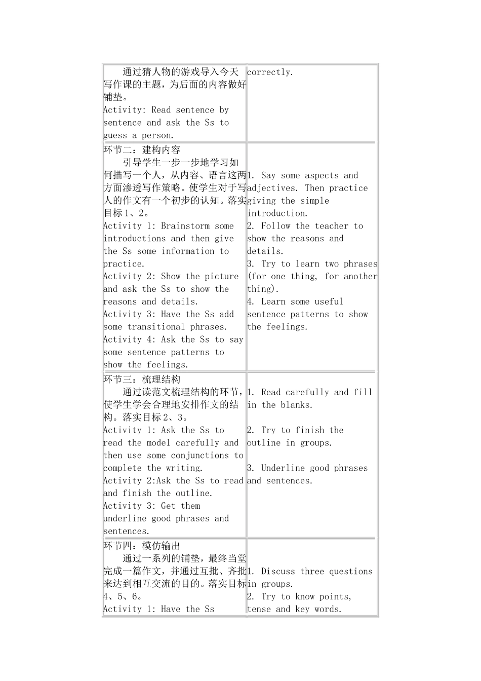 关于写作课的教学设计_第2页