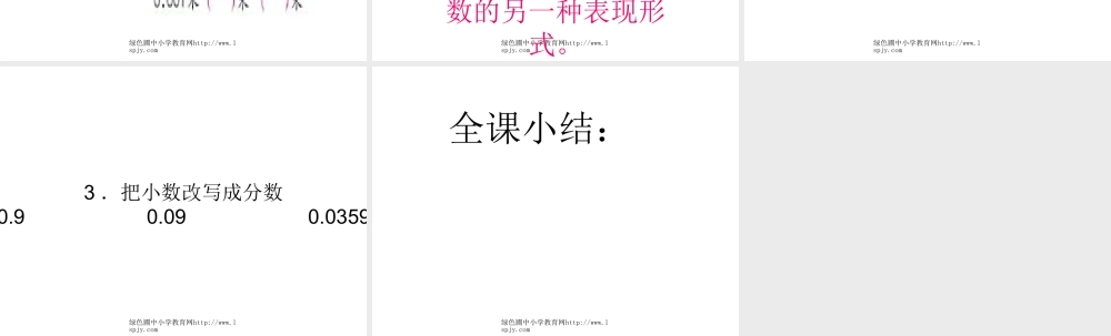 人教版四年级数学下册《小数的产生和意义》PPT课件 (2)