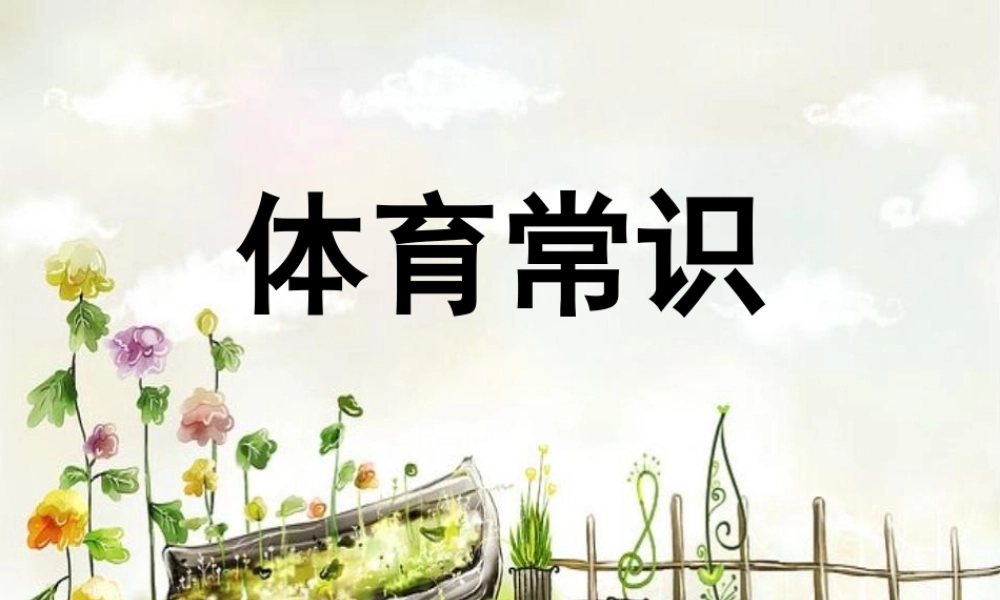 小学体育室内课：体育引导课 (3)