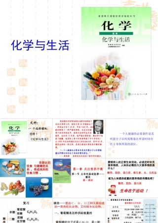 生命的基础能源糖类