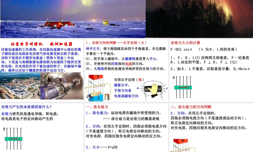 探究洛仑兹力