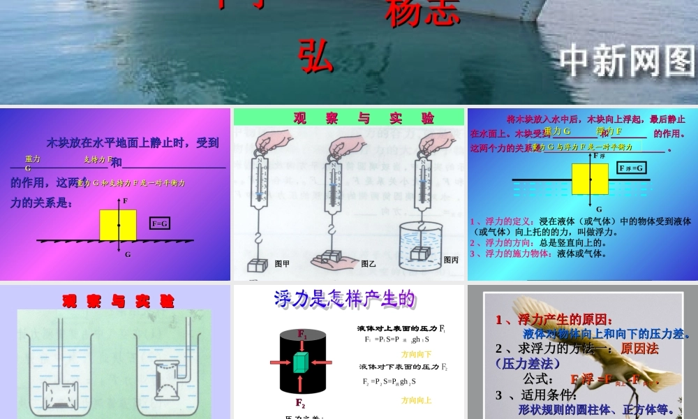 探究——影响浮力大小的因素