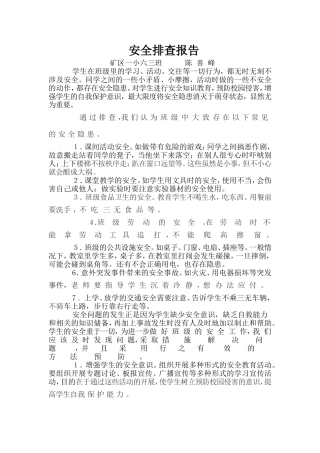 安全排查报告