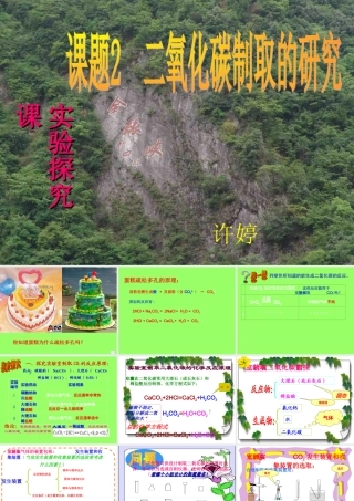 九年级化学_二氧化碳制取的研究