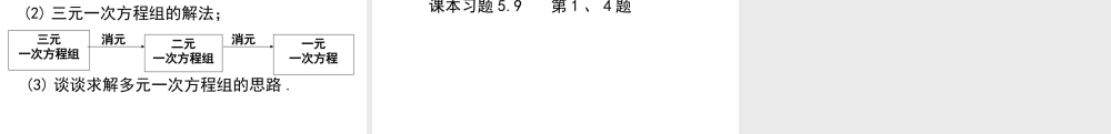 三元一次方程组演示文稿 