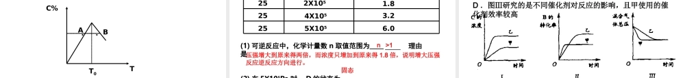 化学平衡移动章节复习题