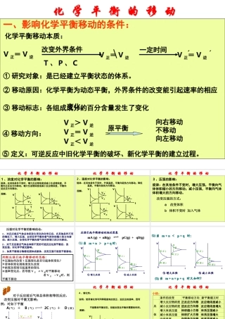 化学平衡移动章节复习题