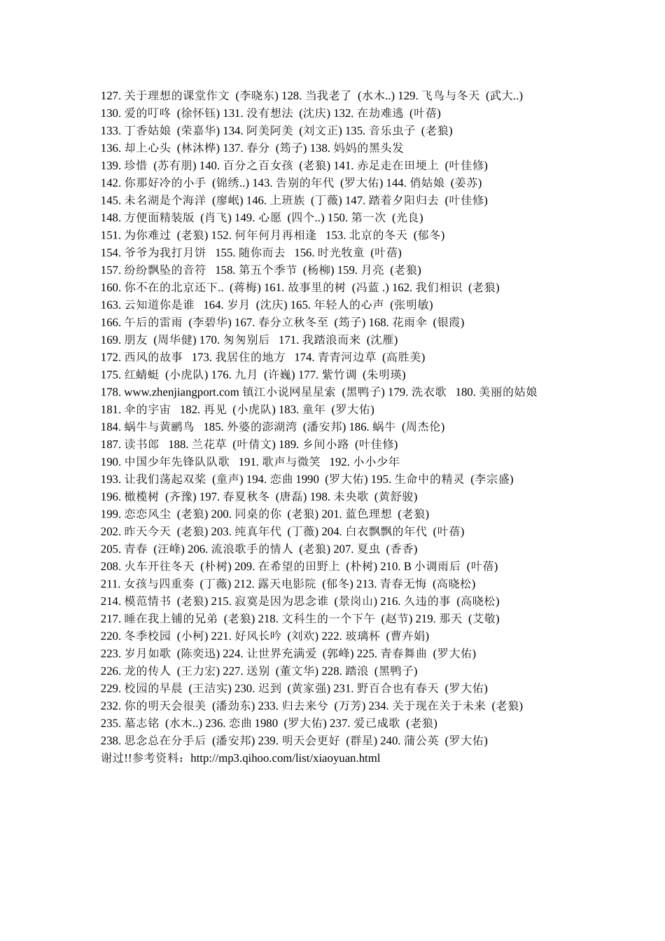 校园流行歌曲排行榜[1]2_第2页