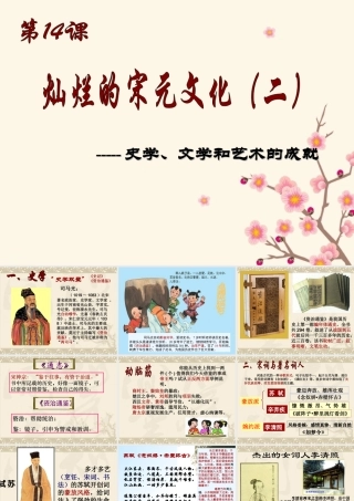 灿烂的宋元文化二