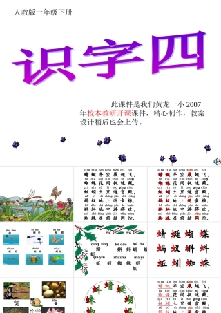 语文一年级下册《识字四》PPT课件(2)