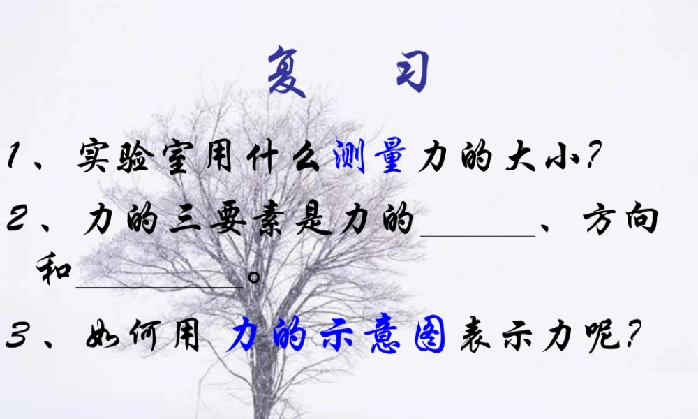 八年级物理重力课件