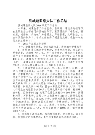 县城建监察大队工作总结_1