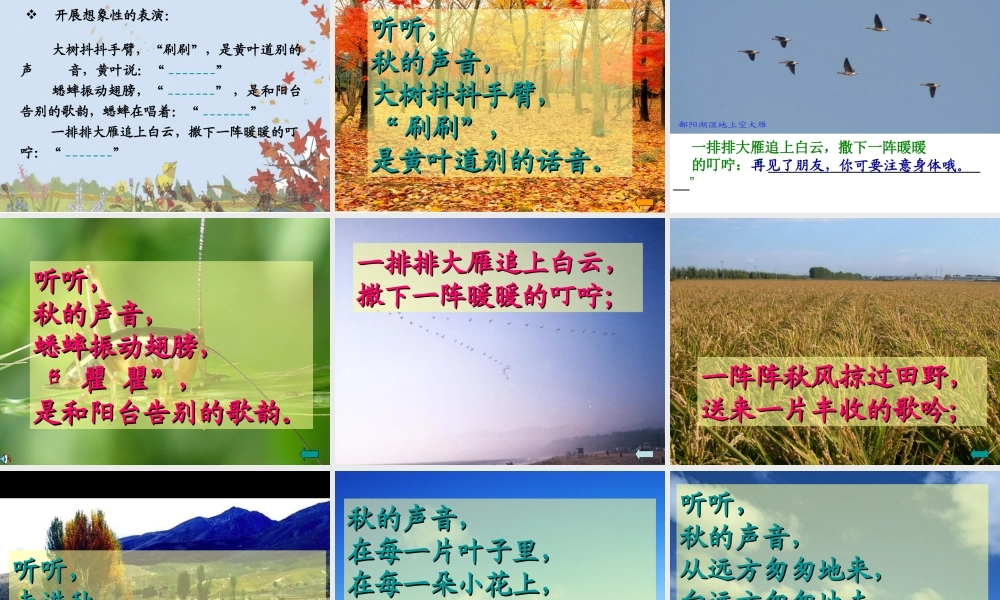 听听_秋的声音课件