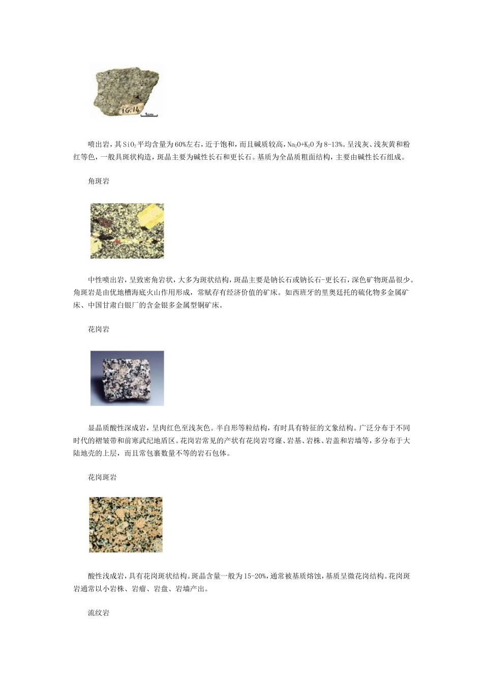 对各种岩石的解释_第3页