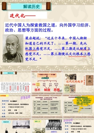 八年级历史上册第二单元近代化的探索复习课件1[人教版]2