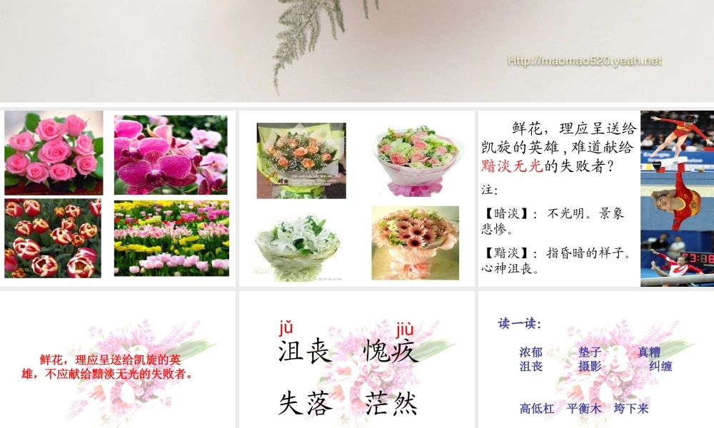 献你一束花课件3