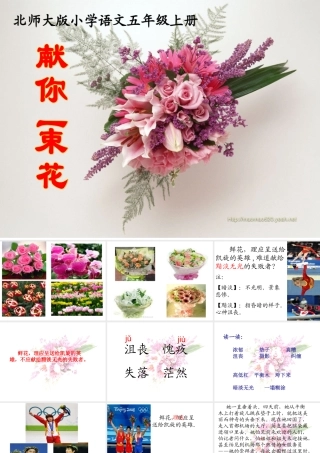 献你一束花课件3
