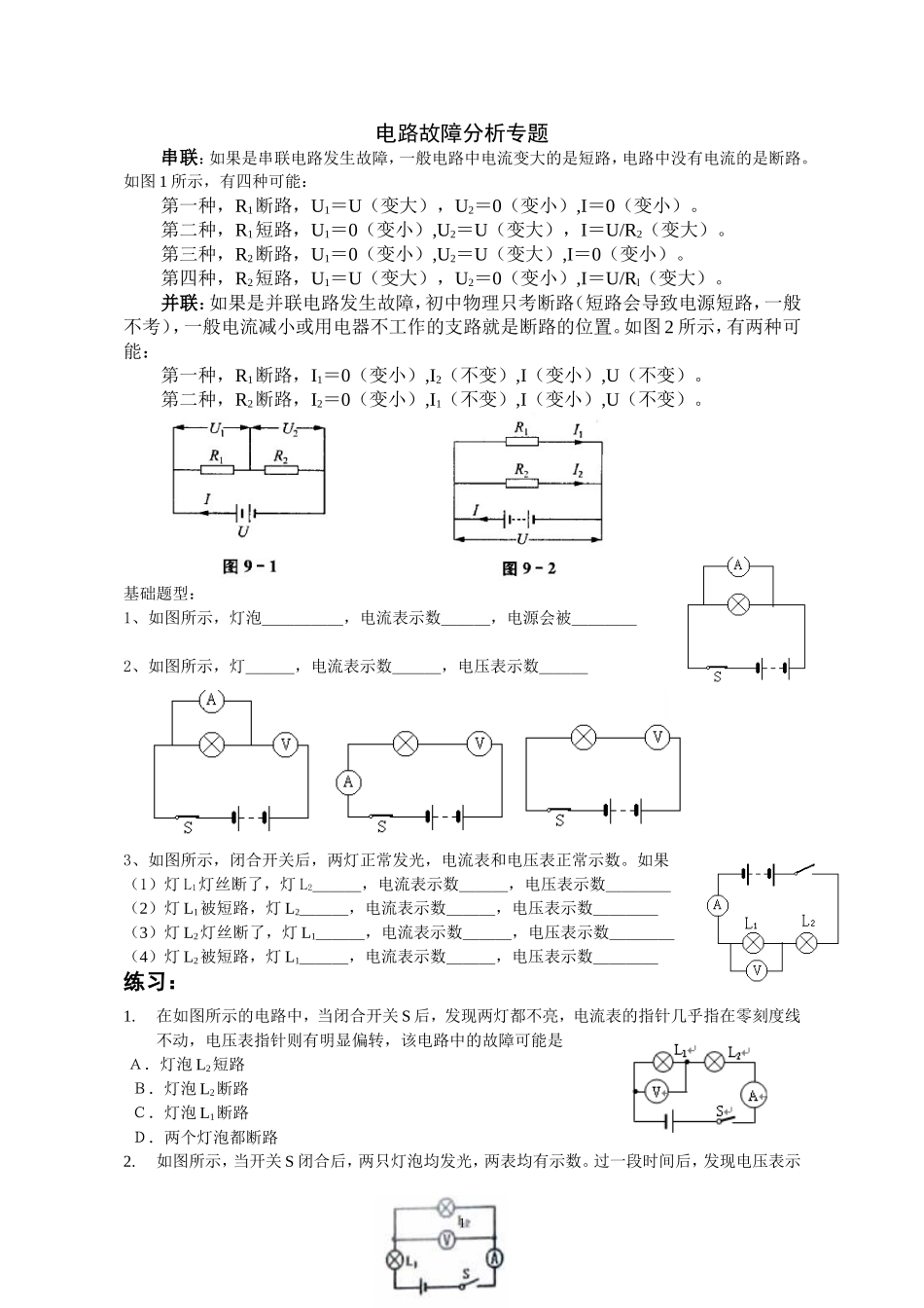 路故障分析专题_第1页