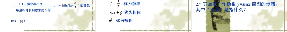 高中数学(新课标人教A版)函数y=Asin(ωx+φ)的图象课件