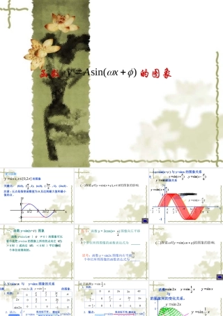 高中数学(新课标人教A版)函数y=Asin(ωx+φ)的图象课件