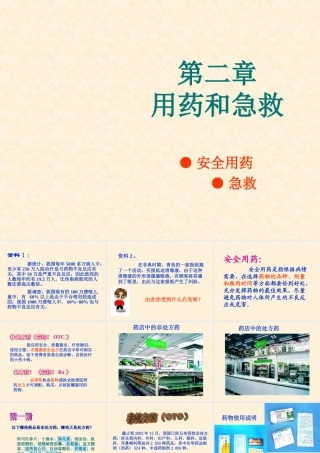 八年级生物下册_第8单元第2章_用药和急救课件_人教新课标版
