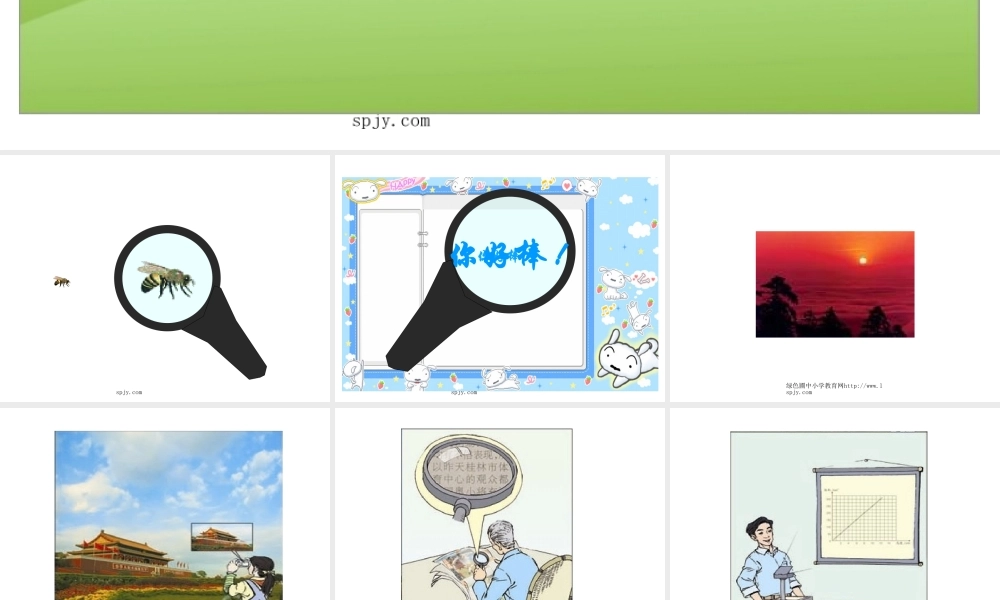 人教版六年级数学下册《图形的放大与缩小》课件PPT