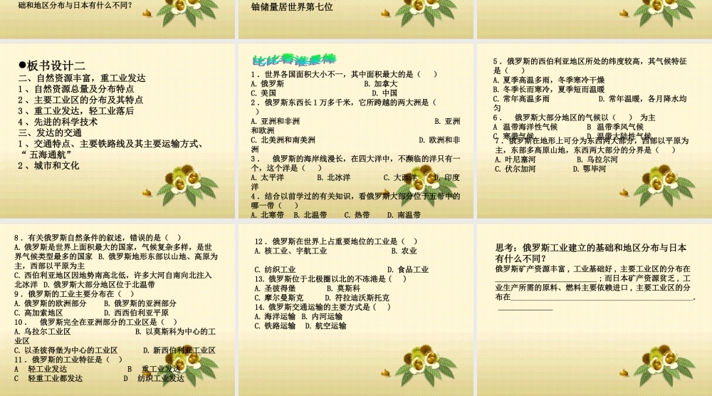 俄罗斯说课课件