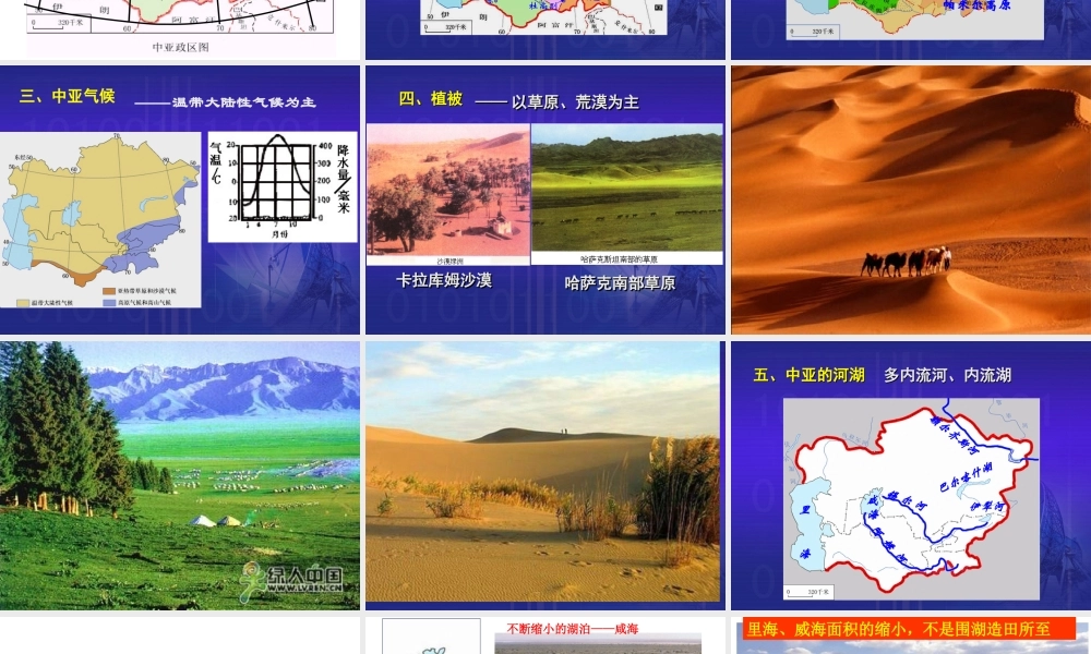 (高中地理)区域地理课件--中亚