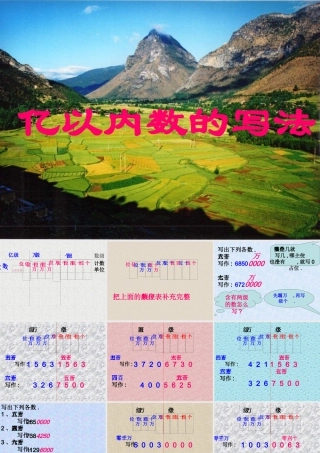 亿以内数的写法课件