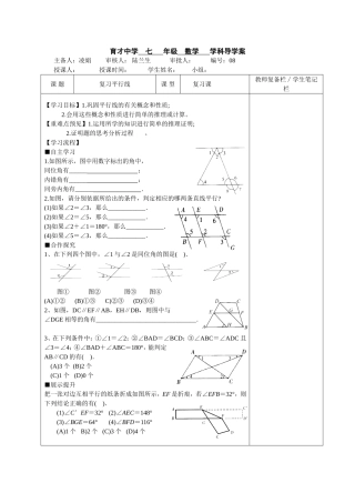 平行线复习课