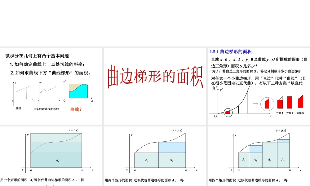 曲边梯形的面积