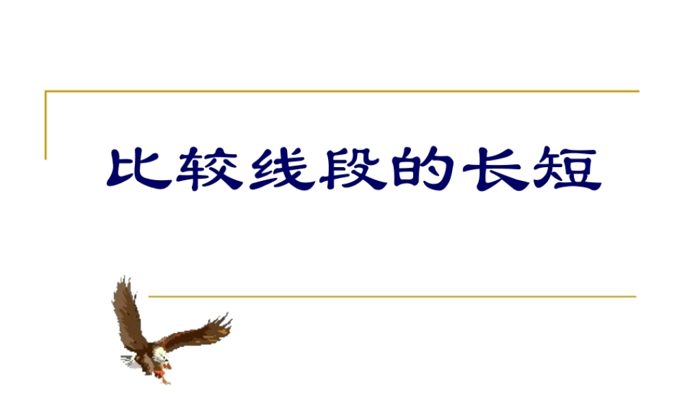 比较线段的长短 (2)