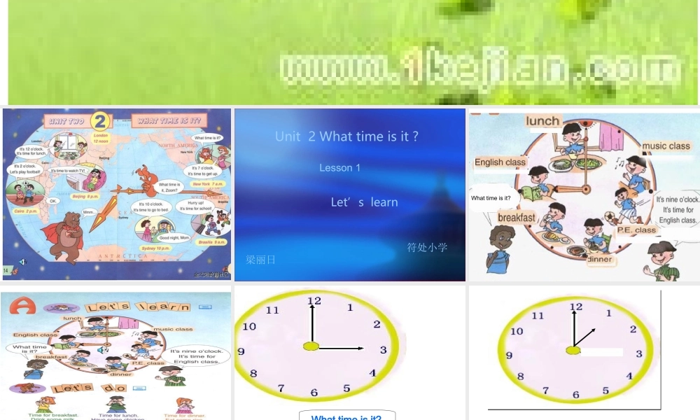 pep四年级英语下册unit2课件