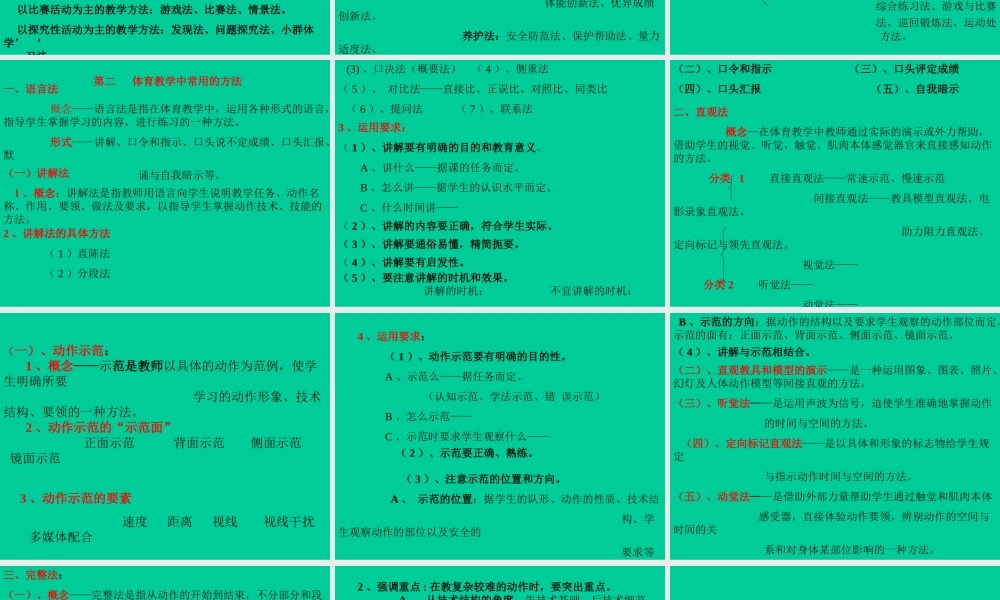 《体育教学方法》